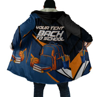 Personalized Back To School Cloak Student Backpack Basketball Geometric Stripes