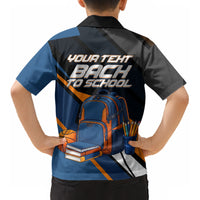 Personalized Back To School Kid Hawaiian Shirt Student Backpack Basketball Geometric Stripes