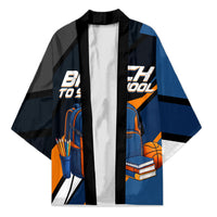 Personalized Back To School Kimono Student Backpack Basketball Geometric Stripes