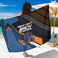 Personalized Back To School Sarong Student Backpack Basketball Geometric Stripes