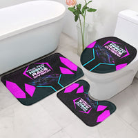 Personalized Night Race Division Bathroom Set Cyberpunk Racing Synthwave Motorsport Neon Graphic
