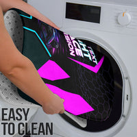 Personalized Night Race Division Bathroom Set Cyberpunk Racing Synthwave Motorsport Neon Graphic