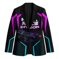 Personalized Night Race Division Blazer Cyberpunk Racing Synthwave Motorsport Neon Graphic