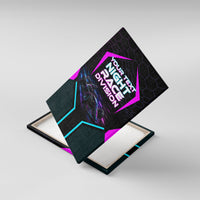 Personalized Night Race Division Canvas Wall Art Cyberpunk Racing Synthwave Motorsport Neon Graphic