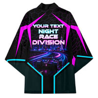 Personalized Night Race Division Kimono Cyberpunk Racing Synthwave Motorsport Neon Graphic