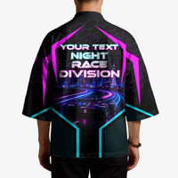 Personalized Night Race Division Kimono Cyberpunk Racing Synthwave Motorsport Neon Graphic