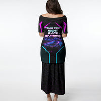 Personalized Night Race Division Puletasi Cyberpunk Racing Synthwave Motorsport Neon Graphic