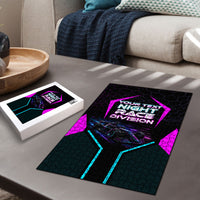 Personalized Night Race Division Puzzle Cyberpunk Racing Synthwave Motorsport Neon Graphic