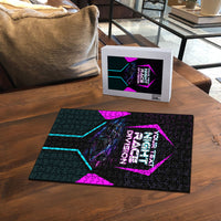 Personalized Night Race Division Puzzle Cyberpunk Racing Synthwave Motorsport Neon Graphic