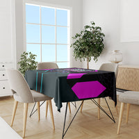 Personalized Night Race Division Tablecloth Cyberpunk Racing Synthwave Motorsport Neon Graphic