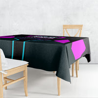 Personalized Night Race Division Tablecloth Cyberpunk Racing Synthwave Motorsport Neon Graphic