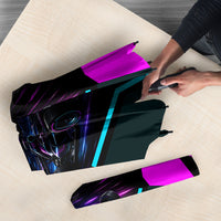 Personalized Night Race Division Umbrella Cyberpunk Racing Synthwave Motorsport Neon Graphic