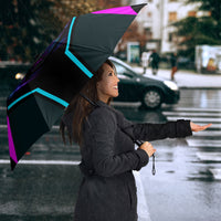 Personalized Night Race Division Umbrella Cyberpunk Racing Synthwave Motorsport Neon Graphic