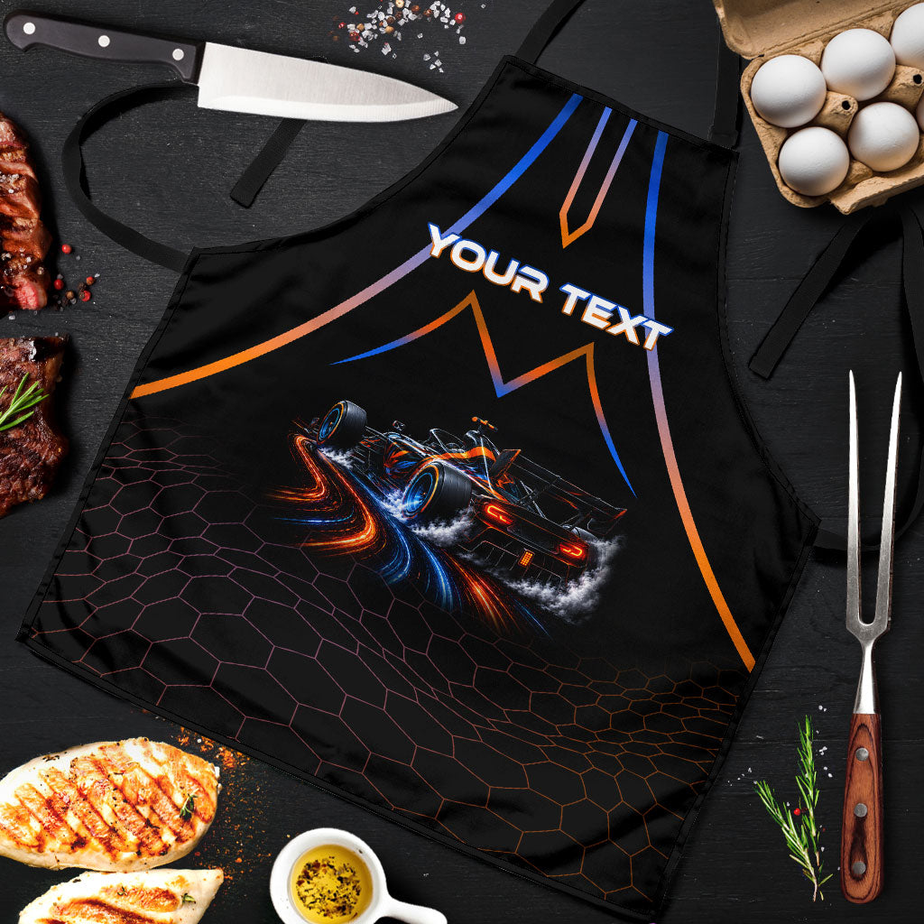 Personalized Night Race Division Motorsport Apron Futuristic Neon Open Wheel Auto Racing