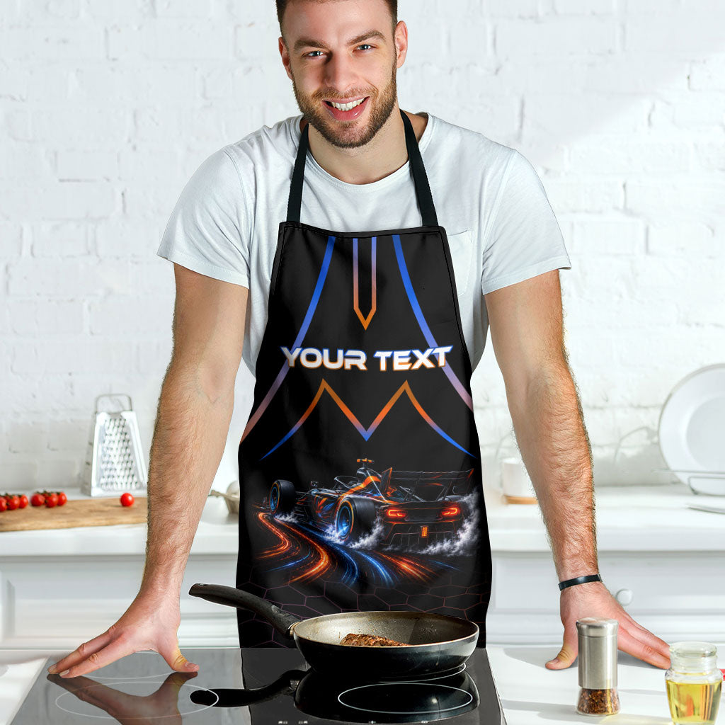 Personalized Night Race Division Motorsport Apron Futuristic Neon Open Wheel Auto Racing