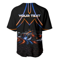 Personalized Night Race Division Motorsport Baseball Jersey Futuristic Neon Open Wheel Auto Racing