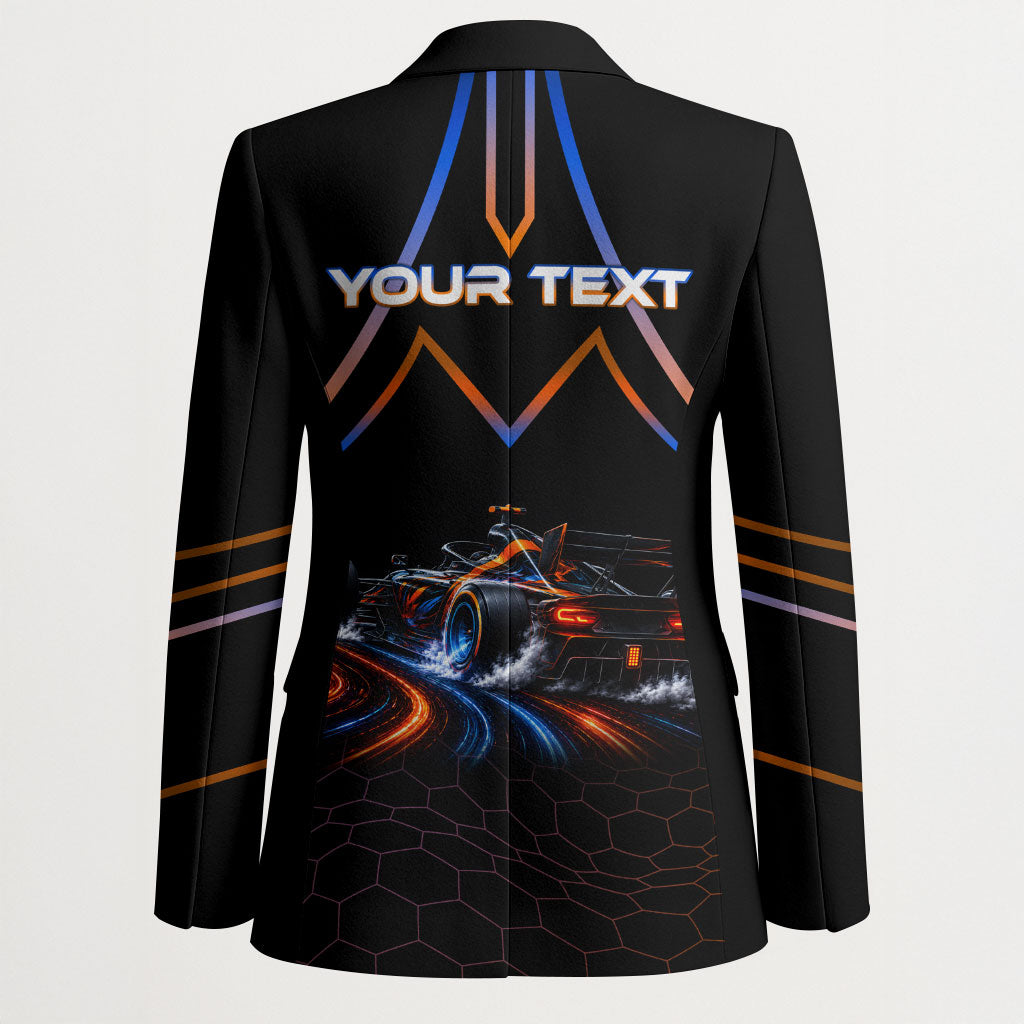 Personalized Night Race Division Motorsport Blazer Futuristic Neon Open Wheel Auto Racing