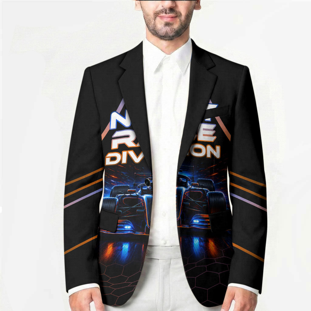 Personalized Night Race Division Motorsport Blazer Futuristic Neon Open Wheel Auto Racing