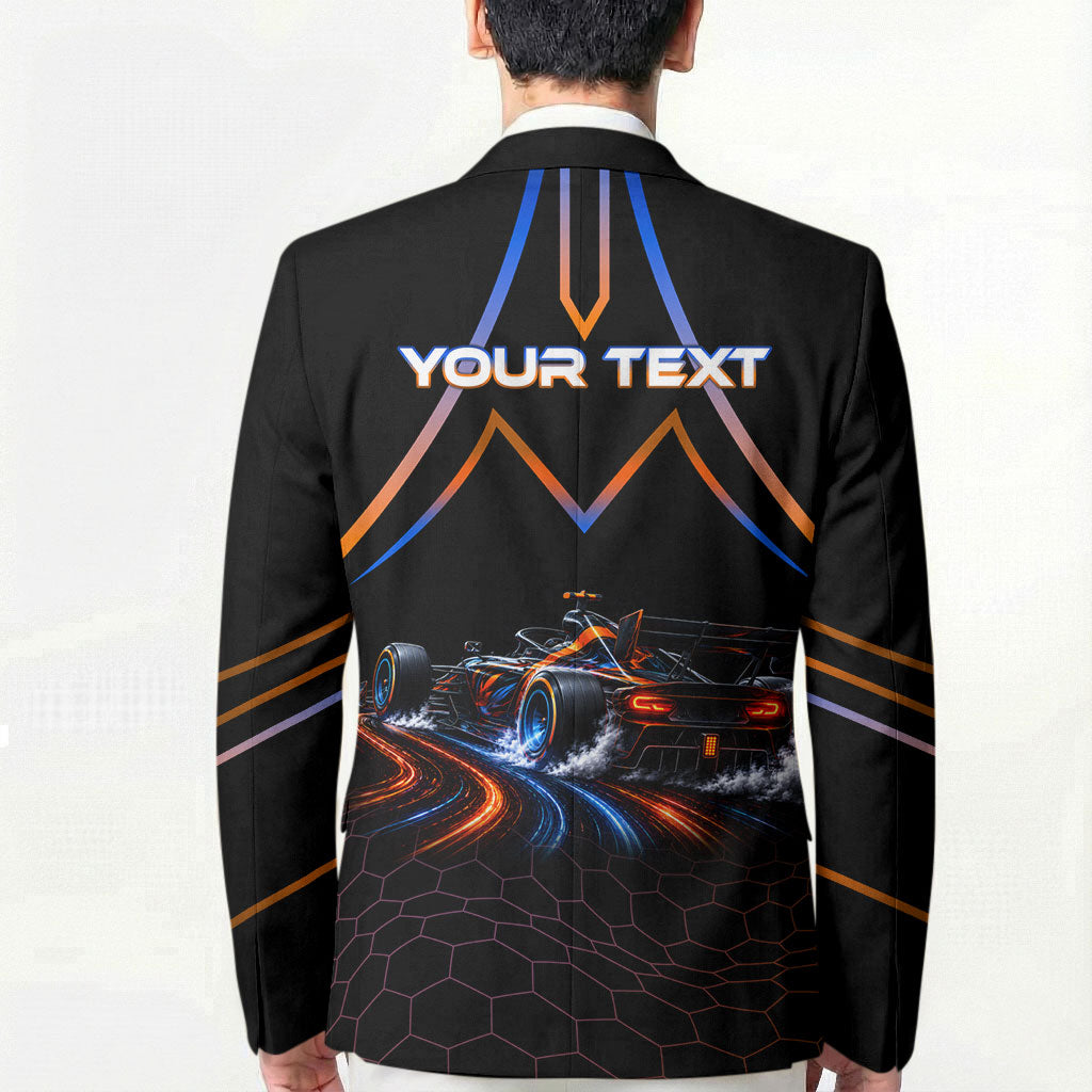Personalized Night Race Division Motorsport Blazer Futuristic Neon Open Wheel Auto Racing
