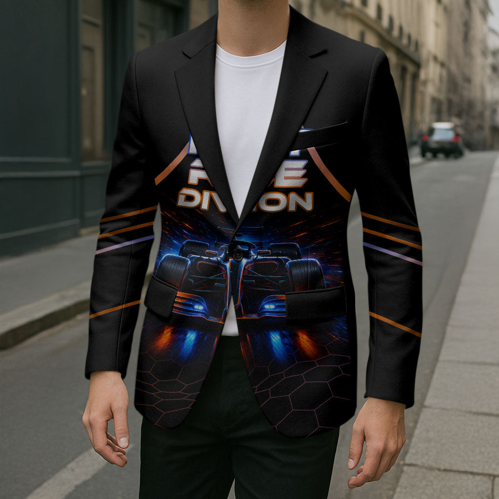 Personalized Night Race Division Motorsport Blazer Futuristic Neon Open Wheel Auto Racing