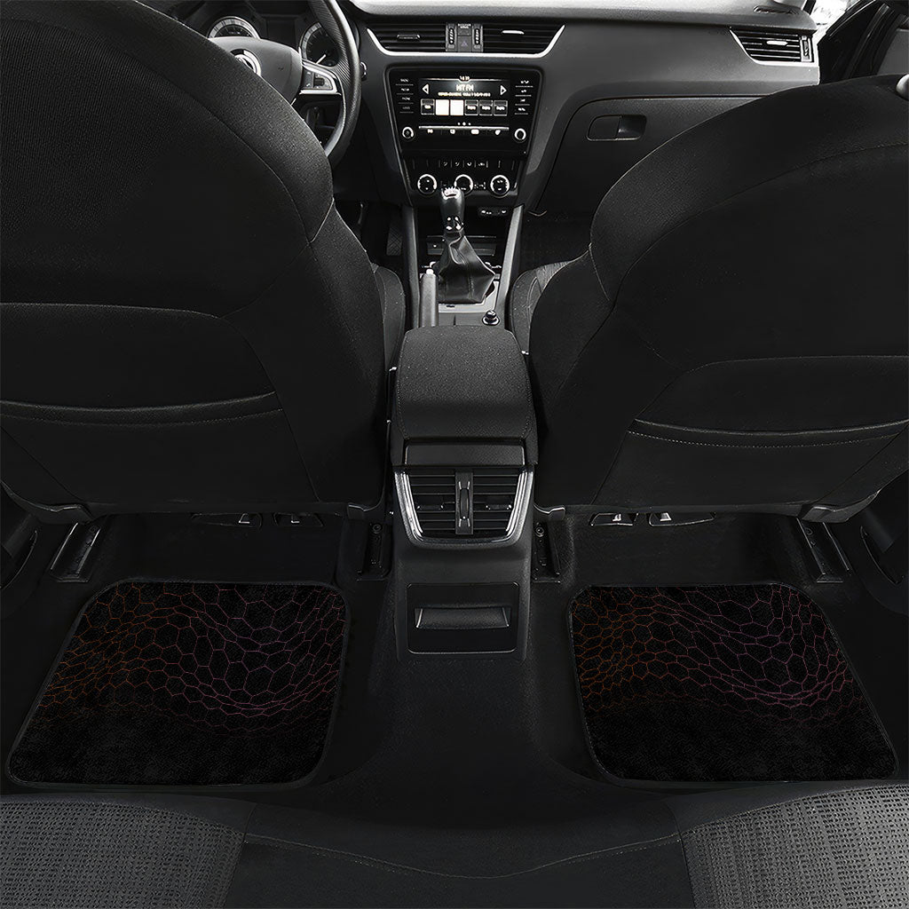 Personalized Night Race Division Motorsport Car Mats Futuristic Neon Open Wheel Auto Racing