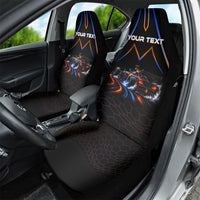 Personalized Night Race Division Motorsport Car Seat Cover Futuristic Neon Open Wheel Auto Racing