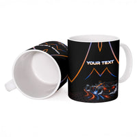 Personalized Night Race Division Motorsport Ceramic Mug Futuristic Neon Open Wheel Auto Racing