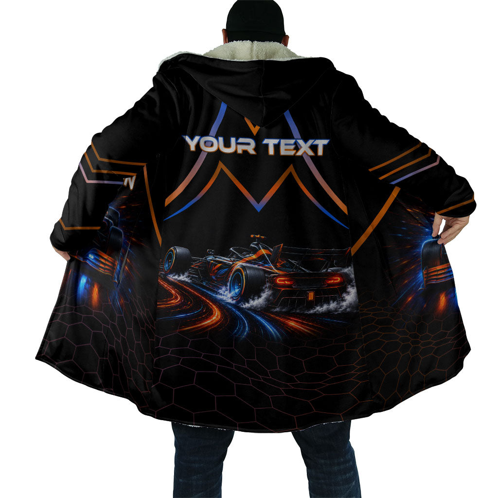 Personalized Night Race Division Motorsport Cloak Futuristic Neon Open Wheel Auto Racing