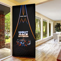 Personalized Night Race Division Motorsport Door Cover Futuristic Neon Open Wheel Auto Racing