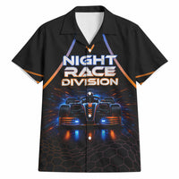 Personalized Night Race Division Motorsport Hawaiian Shirt Futuristic Neon Open Wheel Auto Racing