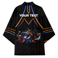 Personalized Night Race Division Motorsport Kimono Futuristic Neon Open Wheel Auto Racing