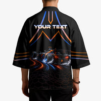 Personalized Night Race Division Motorsport Kimono Futuristic Neon Open Wheel Auto Racing