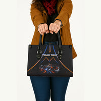 Personalized Night Race Division Motorsport Leather Bag Futuristic Neon Open Wheel Auto Racing