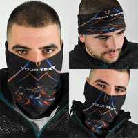 Personalized Night Race Division Motorsport Neck Gaiter Futuristic Neon Open Wheel Auto Racing