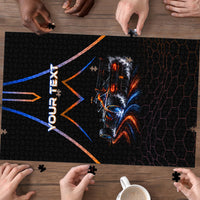 Personalized Night Race Division Motorsport Puzzle Futuristic Neon Open Wheel Auto Racing