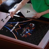 Personalized Night Race Division Motorsport Puzzle Futuristic Neon Open Wheel Auto Racing