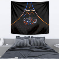 Personalized Night Race Division Motorsport Tapestry Futuristic Neon Open Wheel Auto Racing