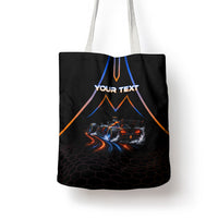 Personalized Night Race Division Motorsport Tote Bag Futuristic Neon Open Wheel Auto Racing
