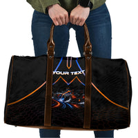Personalized Night Race Division Motorsport Travel Bag Futuristic Neon Open Wheel Auto Racing