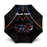 Personalized Night Race Division Motorsport Umbrella Futuristic Neon Open Wheel Auto Racing