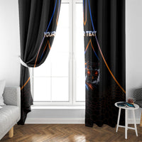 Personalized Night Race Division Motorsport Window Curtain Futuristic Neon Open Wheel Auto Racing