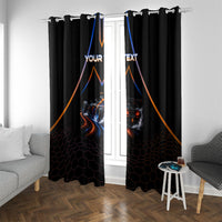 Personalized Night Race Division Motorsport Window Curtain Futuristic Neon Open Wheel Auto Racing