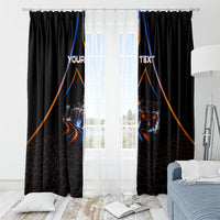 Personalized Night Race Division Motorsport Window Curtain Futuristic Neon Open Wheel Auto Racing