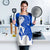 Uruguay Apron with Gaucho Rider Illustration Blue White Swirl - Wonder Print Shop
