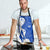 Uruguay Apron with Gaucho Rider Illustration Blue White Swirl - Wonder Print Shop