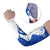 Uruguay Arm Sleeves with Gaucho Rider Illustration Blue White Swirl - Wonder Print Shop