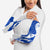 Uruguay Arm Sleeves with Gaucho Rider Illustration Blue White Swirl - Wonder Print Shop