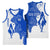 Uruguay Basketball Jersey with Gaucho Rider Illustration Blue White Swirl - Wonder Print Shop