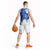 Uruguay Basketball Jersey with Gaucho Rider Illustration Blue White Swirl - Wonder Print Shop