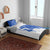 Uruguay Bedding Set with Gaucho Rider Illustration Blue White Swirl - Wonder Print Shop